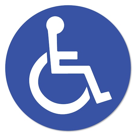 Signmission Handicapped Sign Arrow Non-Slip Floor Graphic, 16in Vinyl Decal, 16" x 16", FD-C-16-99984 FD-C-16-99984